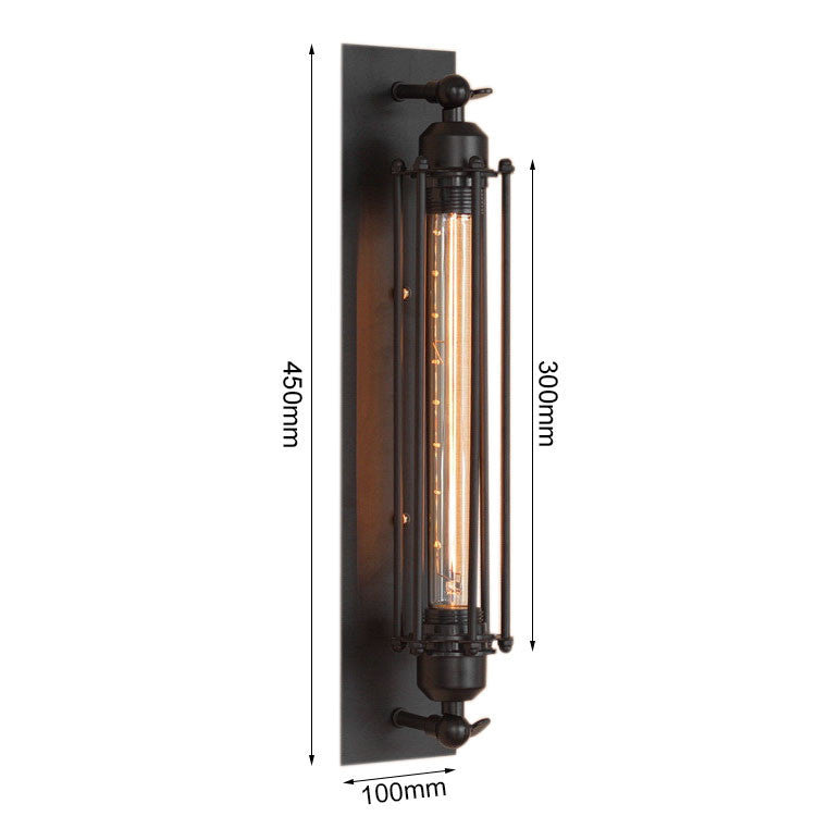 HEIKESZ American Retro Industrial Style Decoration Wall Lamp Bar Restaurant and Cafe Internet Coffee Corridor Aisle Balcony Iron Craft Wall Lamp