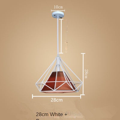 HEIKESZ Nordic Style Restaurant Chandelier Modern Minimalist Restaurant Dining Table Leisure Bar Creative Coffee Tea Shop Diamond Chandelier LED Light for Bedroom Night Aesthetic Room Lamp