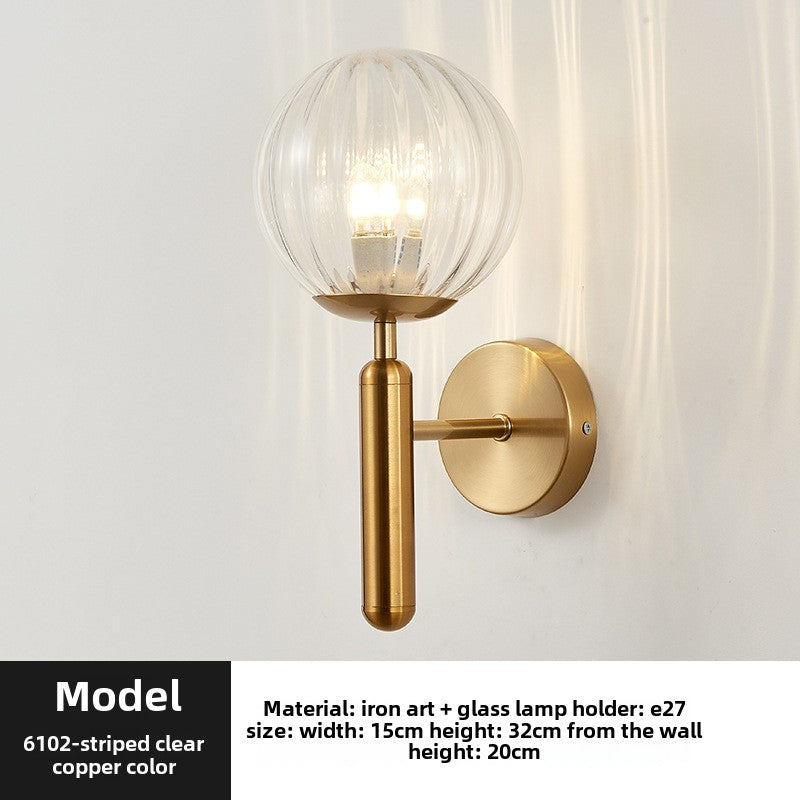 HEIKESZ Cross-border Amazon Internet celebrity wall lamp American aisle staircase living room background wall modern simple bedroom bedside lamp light fixtures for celling lights