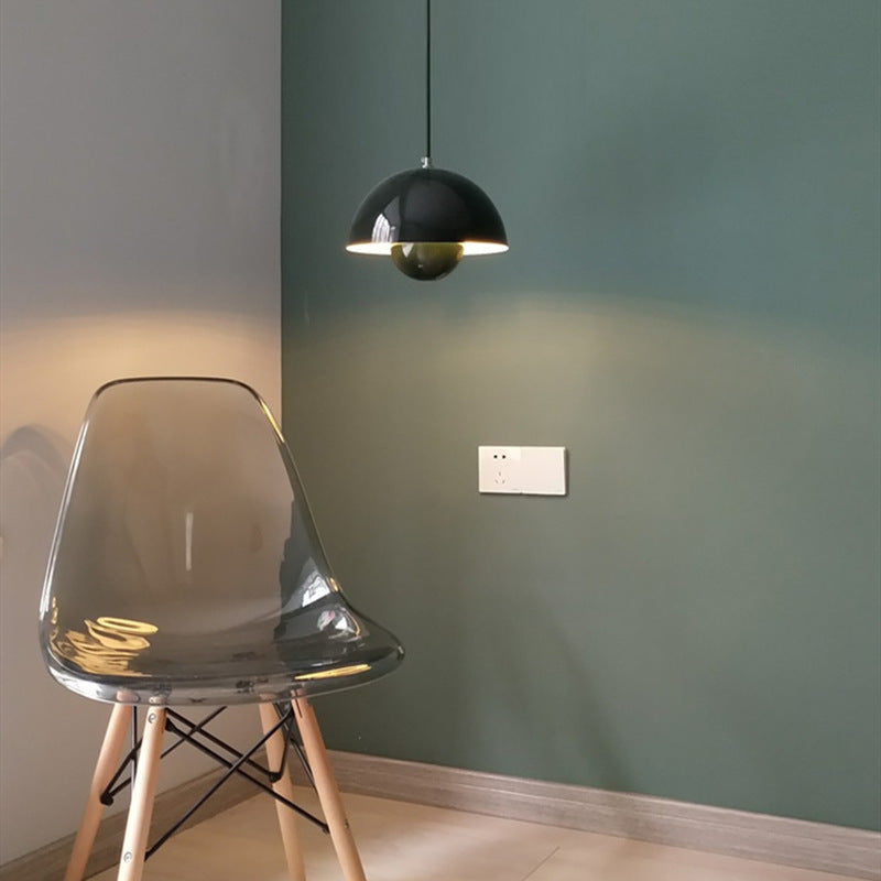 HEIKESZ Modern Minimalist Bud LED Chandelier Semicircle Hanging Lamp for Dining Room Cafe Bar Bedroom Living Room Lighting