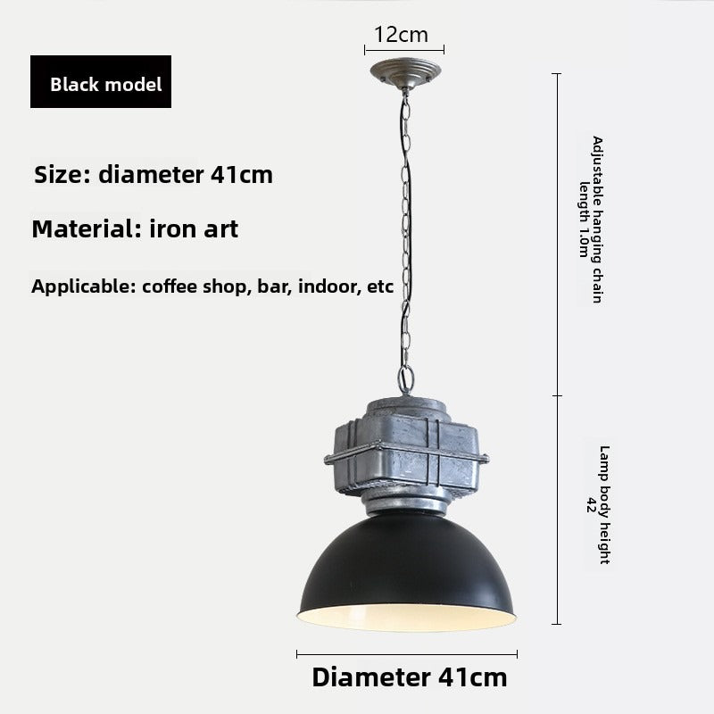 HEIKESZ Vintage Industrial Cast Aluminum Ceiling Light Wholesale Retro Pendant Lamp For Restaurant Bar Living Room Clothing Store Creative Lighting