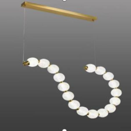 HEIKESZ New Nordic Ring LED Chandelier Modern Minimalist Hanging Light for Living Room Bedroom Study