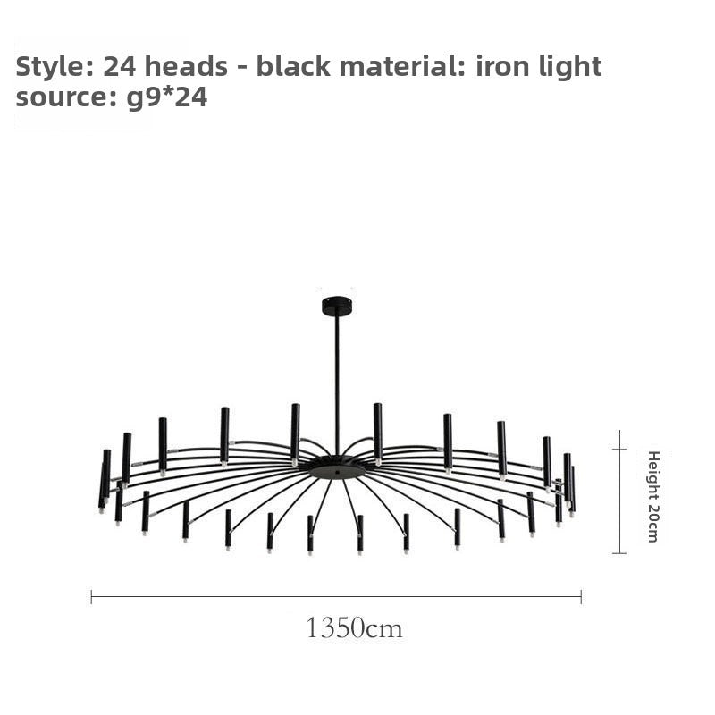 HEIKESZ Nordic postmodern simple restaurant chandelier creative personality living room dining room atmosphere artist household wrought iron chandelier lamp light fixtures for celling light