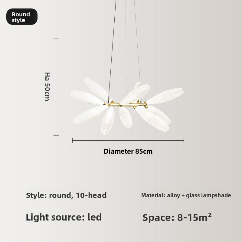 HEIKESZ Nordic Creative Glass Pendant Light Modern Minimalist Dining Room Ceiling Lamp Designer Restaurant Lighting Stylish Bar Hanging Lamp for Living Room