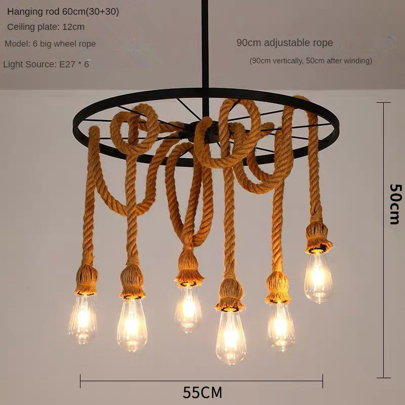 HEIKESZ American Country Pendant Lamp Dining Room/Living Room Bedroom Light Industrial Wind Ceiling Lamp Creative Plant Flowers and Plants Decoration Pendant Lamp LED Light for Bedroom Night Aesthetic Room Lamp