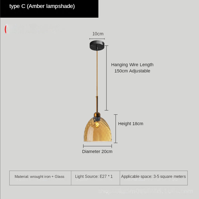 HEIKESZ Nordic Style Small Droplight Creative Dining Room Personality Bed Head Bar Designer Stair Light Villa Hotel Net Red Light Warm Room Lamps Chandelier for Living Bedroom Lighting Ceiling
