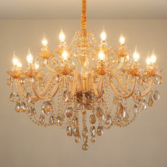 HEIKESZ French Chandelier Crystal Ceiling Light Modern Simple Living Room Bedroom Study European Restaurant Hotel Lobby Lighting Fixture