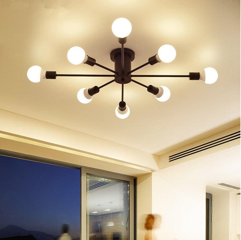 HEIKESZ Nordic Lamps Lamp in the Living Room Bedroom Study Lighting Modern Simple Creative Personality Style Atmospheric Home Ceiling Lamp LED Light for Bedroom Night Aesthetic Room Lamp