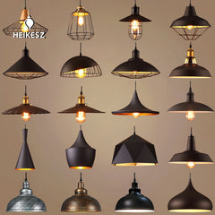 HEIKESZ Loft Creative Personality Single-Head Iron Vintage Industrial Style Restaurant Office Engineering Shop Decorative Lighting Chandelier