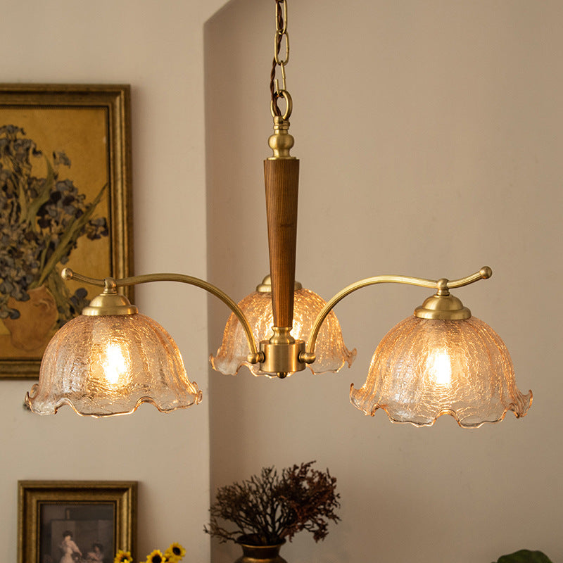 HEIKESZ American South Ocean Style Vintage Chandelier Retro Crack Bedroom Dining Room Living Room Pendant Light