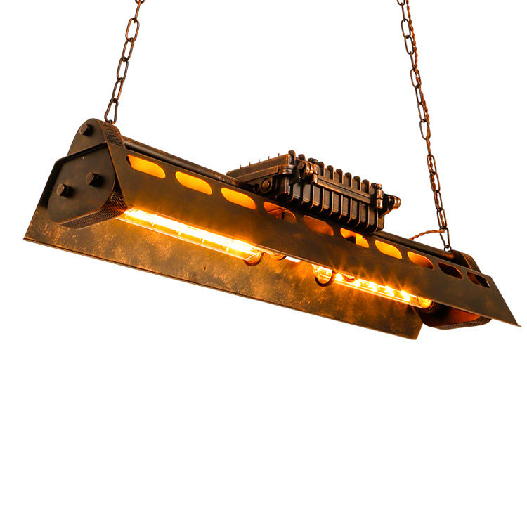 HEIKESZ Vintage Industrial Ceiling Light Gold Loft Style Retro Pendant Lamp for Restaurant Cafe Office Bar Iron Lighting Fixture