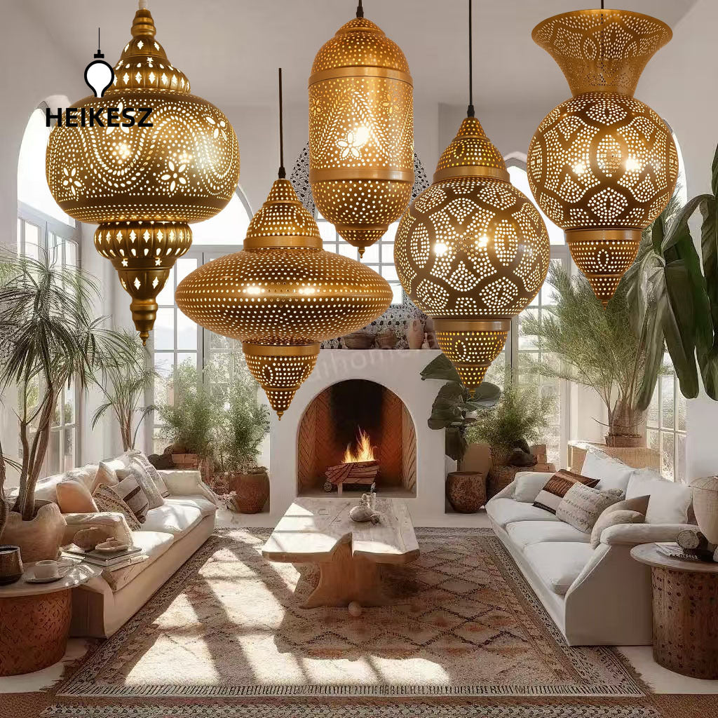 HEIKESZ South East Asia Exotic Vintage Chandelier Xinjiang Thai Style Western Restaurant Tea Room Homestay Bar Club Ambience ChandelierChandelier, restaurant light, living room light