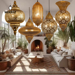 HEIKESZ South East Asia Exotic Vintage Chandelier Xinjiang Thai Style Western Restaurant Tea Room Homestay Bar Club Ambience ChandelierChandelier, restaurant light, living room light