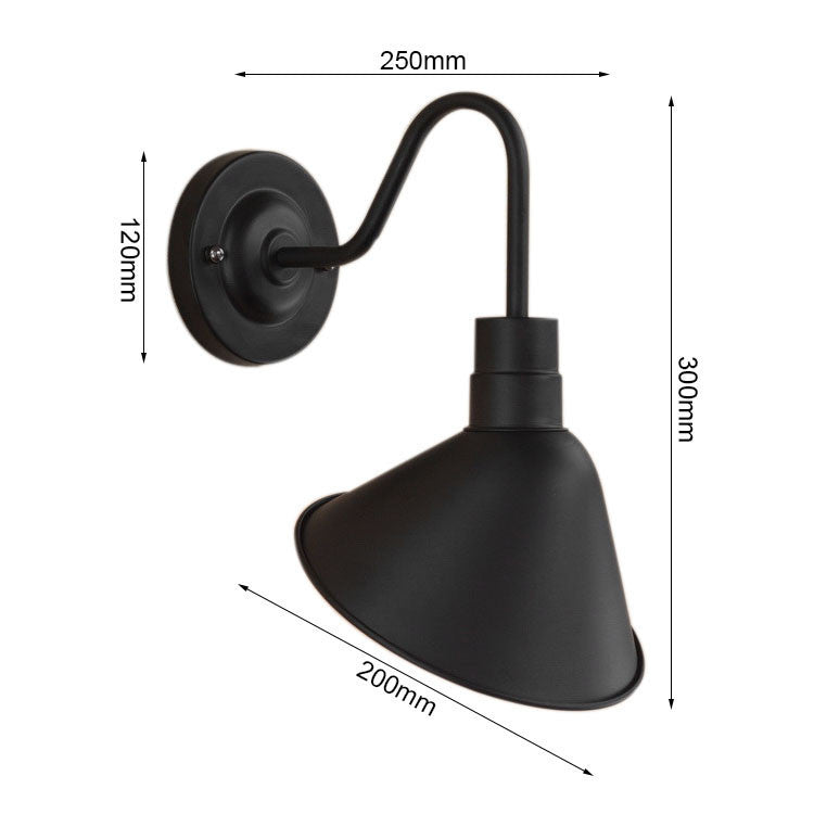 HEIKESZ American Retro Industrial Style Decoration Wall Lamp Bar Restaurant and Cafe Internet Coffee Corridor Aisle Balcony Iron Craft Wall Lamp