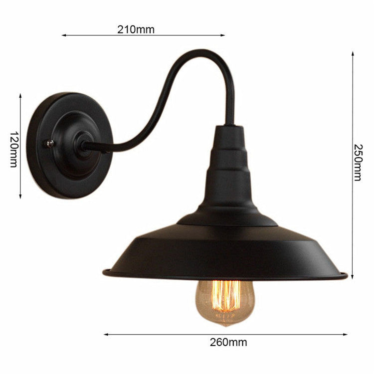 HEIKESZ American Retro Industrial Style Decoration Wall Lamp Bar Restaurant and Cafe Internet Coffee Corridor Aisle Balcony Iron Craft Wall Lamp