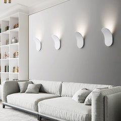HEIKESZ Modern Nordic Wall Lamp Creative Designer White Living Room Bedside Bedroom Art Lighting