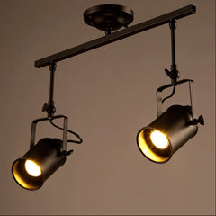 HEIKESZ American Industrial Retro Spotlight Chandelier Wall Light Bulb Bar Personality Clothing Store Open-Mounted Long Brush Holder LED Spotlight american style retro outdoor indoor retro bedroom lamp american-style Industrial wind