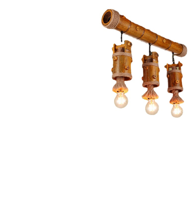 HEIKESZ Retro Industrial Style Chandelier Restaurant Coffee Shop Lamps Restaurant Box Light Creative Bar Counter Craft Ceiling Lamp LED Light for Bedroom Night Aesthetic Room Lamp