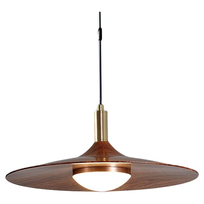 HEIKESZ Chinese antique restaurant chandelier retro flying saucer light bar counter Japanese wabi-sabi walnut color sleeping tea room dining table three-head lamp light fixtures for celling light