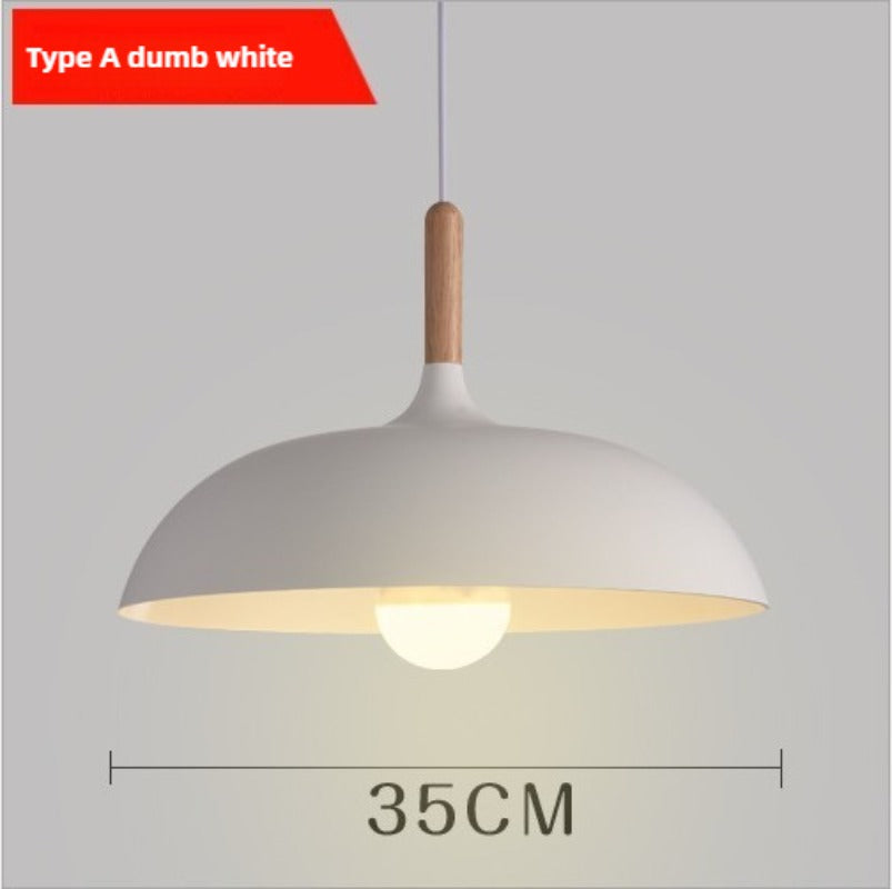 HEIKESZ Food chandelier single head Nordic simple Zhongshan lamps and lanterns Food store commercial retro chandelier Industrial style restaurant small chandelier