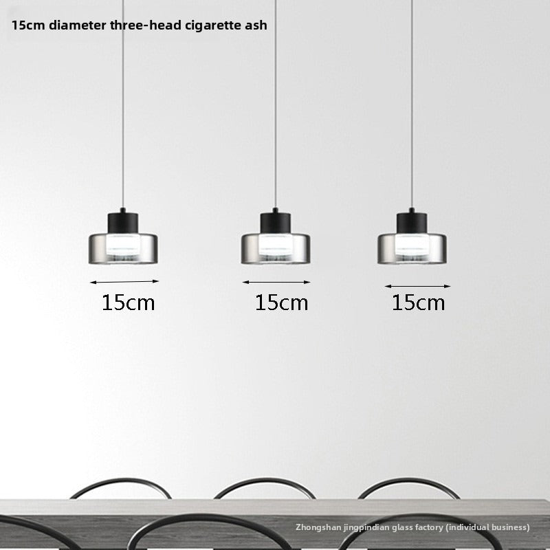 HEIKESZ Italian Minimalist Ceiling Light Modern Nordic Glass Pendant Lamp for Bedroom Dining Room and Bar