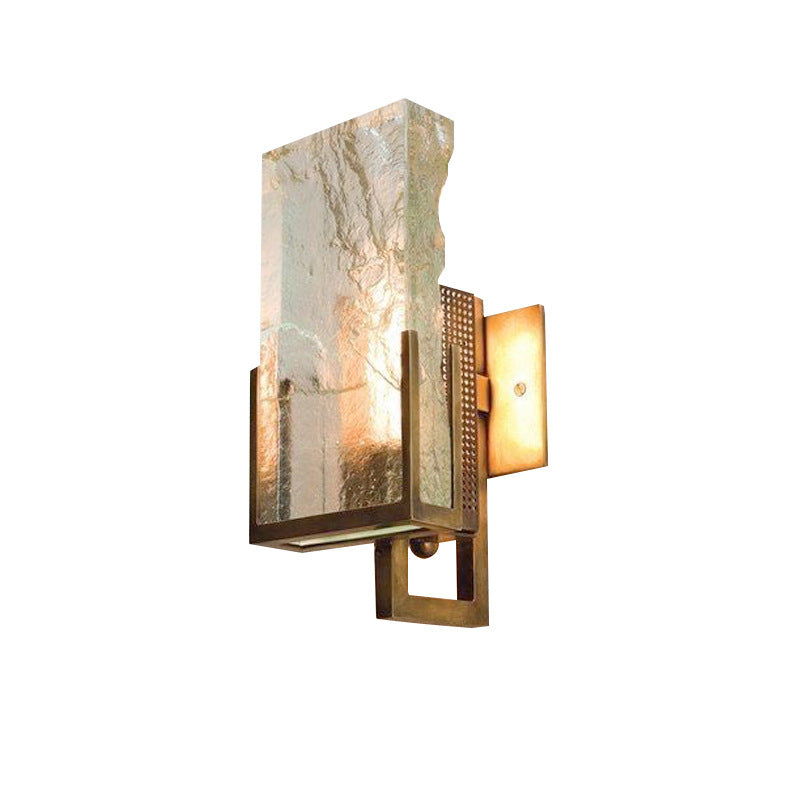 HEIKESZ Nordic Modern Minimalist Ice Cube Crystal Wall Lamp Villa Bedside Bedroom Designer Living Room Background Wall Light Luxury Wall Lamp