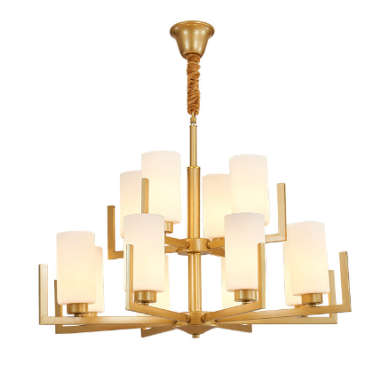 New Chinese-Style Chandelier Villa Duplex Building Lamp in the Living Room Internet Celebrity Personalized Bedroom Dining-Room Lamp Chinese Style Lighting Warm Room Lamps Light Chandelier for Living Chandelier Bedroom Chandelier Lights Room Lighting
