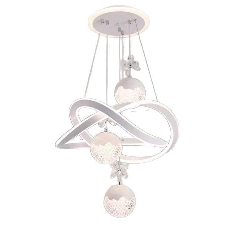 HEIKESZ Modern Creative Luxury Crystal Chandelier LED Ceiling Light for Dining Room Bedroom Living Room Zhongshan Lighting