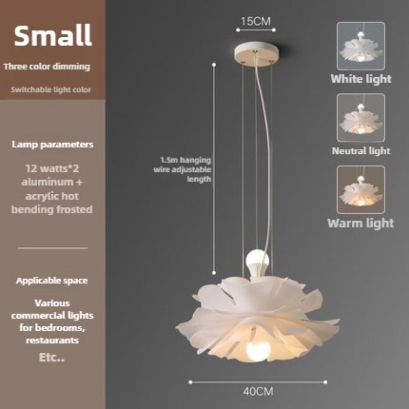 HEIKESZ Nordic Modern Minimalist Creative Flower Internet Celebrity Clothing Store Ins Girl Cozy Restaurant Bedroom Pine Ceiling Light