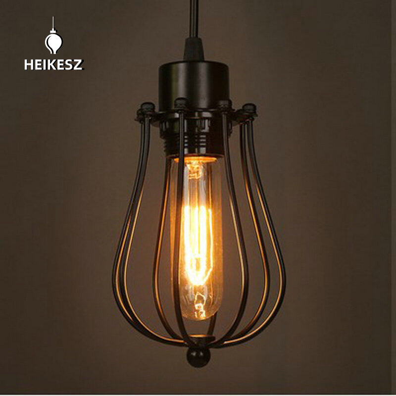 HEIKESZ Retro Cafe Bar Lamp European Restaurant Simple Lamp in the Living Room American Country Industrial Style Small Droplight american style retro outdoor indoor retro bedroom lamp american-style Industrial wind