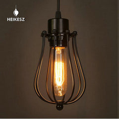HEIKESZ Retro Cafe Bar Lamp European Restaurant Simple Lamp in the Living Room American Country Industrial Style Small Droplight american style retro outdoor indoor retro bedroom lamp american-style Industrial wind