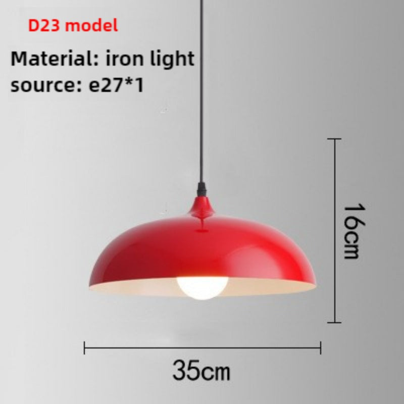HEIKESZ Red industrial style retro Japanese restaurant hot pot restaurant store shop simple single head lampshade hotel special chandelier