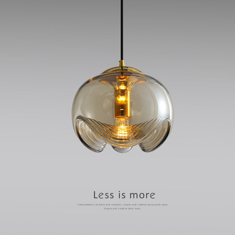 HEIKESZ Modern light luxury medieval European glass chandelier modern simple bedside restaurant bar counter corridor chandelier Chandelier, restaurant light, living room light