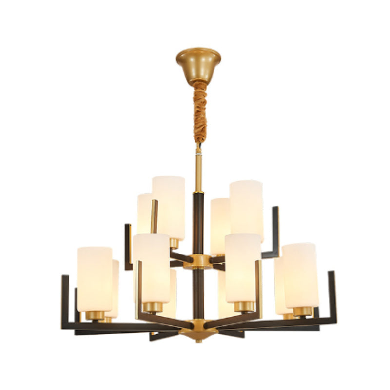 New Chinese-Style Chandelier Villa Duplex Building Lamp in the Living Room Internet Celebrity Personalized Bedroom Dining-Room Lamp Chinese Style Lighting Warm Room Lamps Light Chandelier for Living Chandelier Bedroom Chandelier Lights Room Lighting