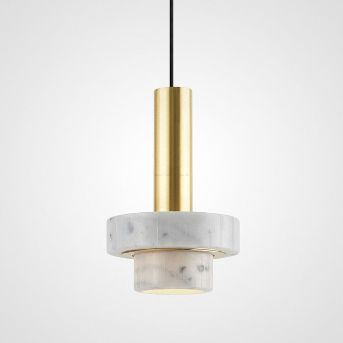 HEIKESZ Nordic Marble Pendant Lamp Creative Personality Affordable Luxury Lighting for Dining Room Bedroom Bar Counter Porch Small Droplight Light Fixtures for Celling