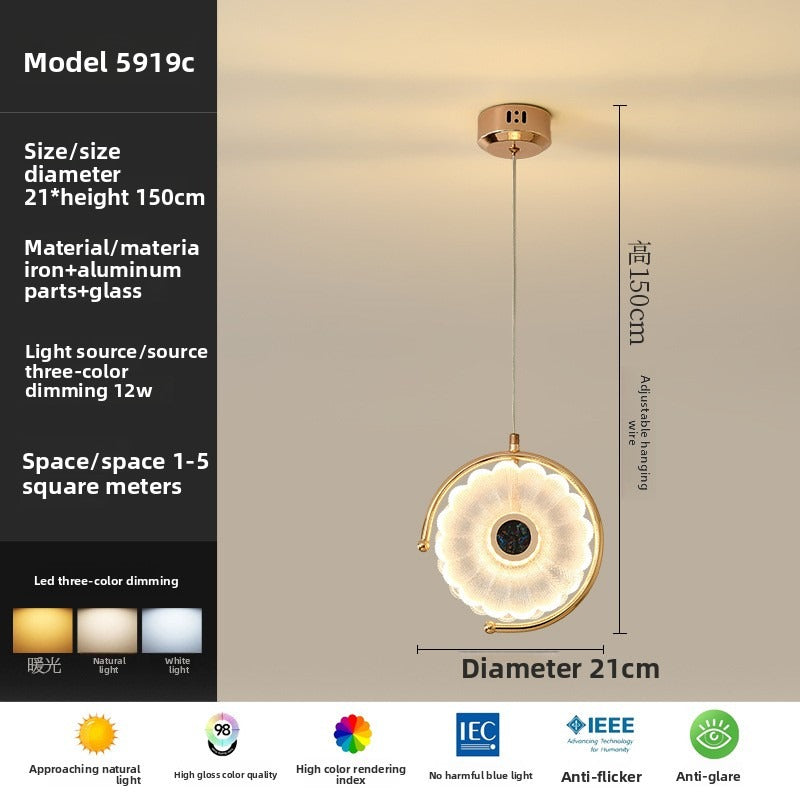 HEIKESZ French Cream Style Ceiling Light Modern Minimalist Luxury Chandelier for Bedroom Bar Hallway Creative Atmosphere Lamp