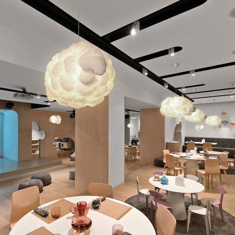 HEIKESZ Designer creative living room cloud light chandelier modern minimalist clothing store decor dining room children's room bedroom chandelier lamp light fixtures for celling light
