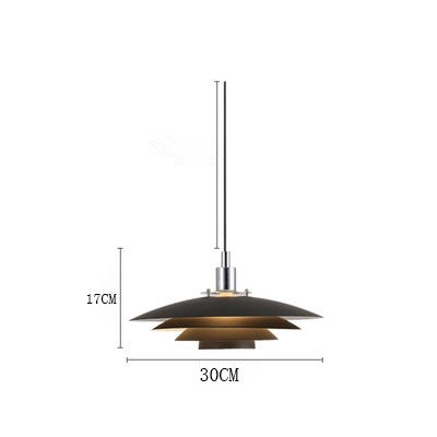 HEIKESZ Nordic Modern PH5 Chandelier by HEIKESZ Multi-Head Aluminum UFO Lamp Minimalist Lighting for Restaurant Cafe Living Room Ceiling Decor