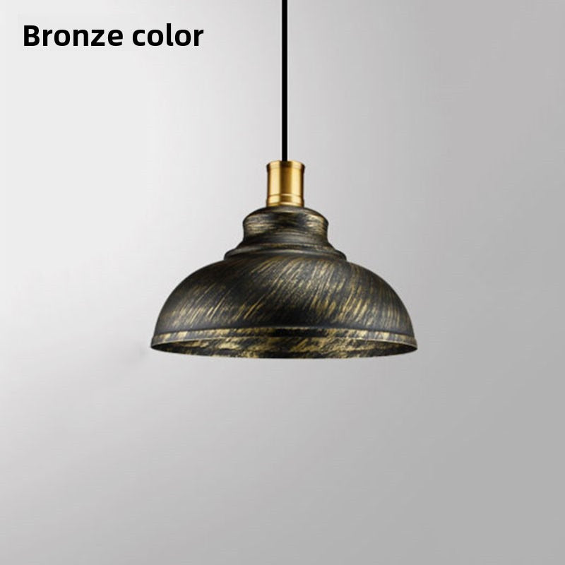 HEIKESZ Vintage Bowl Pendant Light Industrial Style Single Head Iron Ceiling Lamp for Bar Balcony Restaurant Clothing Store Loft Lighting
