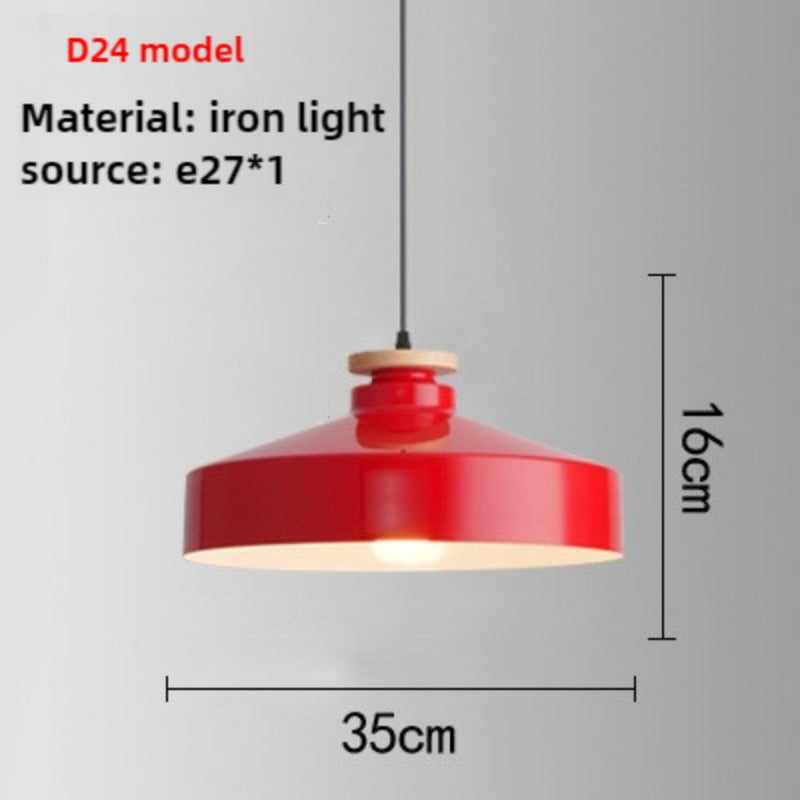 HEIKESZ Red industrial style retro Japanese restaurant hot pot restaurant store shop simple single head lampshade hotel special chandelier