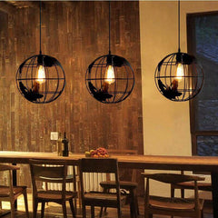 HEIKESZ Creative Earth Instrument LED Chandelier Retro LOFT Industrial Style American Iron Living Room Art Dining Room Chandelier american style retro outdoor indoor retro bedroom lamp american-style Industrial wind
