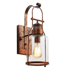 HEIKESZ 【One-year warranty, free shipping】Retro Industrial Style Wall Lamp Coffee Shop Hotel Bar Counter Guest Restaurant Ideas Exclusive for Cross-Border Special Indoor Glass Lamp