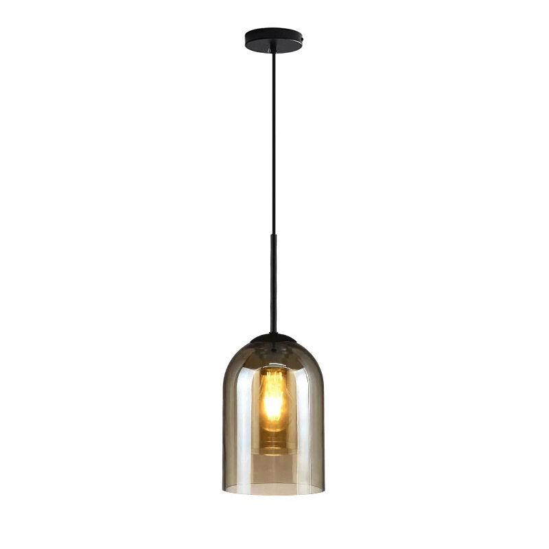 HEIKESZ Nordic Industrial Chandelier Creative Long Line Glass Pendant Light for Living Room Bedroom Restaurant Warm Lighting Ceiling Lamp