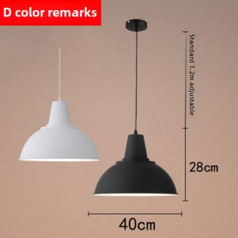 HEIKESZ Food chandelier single head Nordic simple Zhongshan lamps and lanterns Food store commercial retro chandelier Industrial style restaurant small chandelier