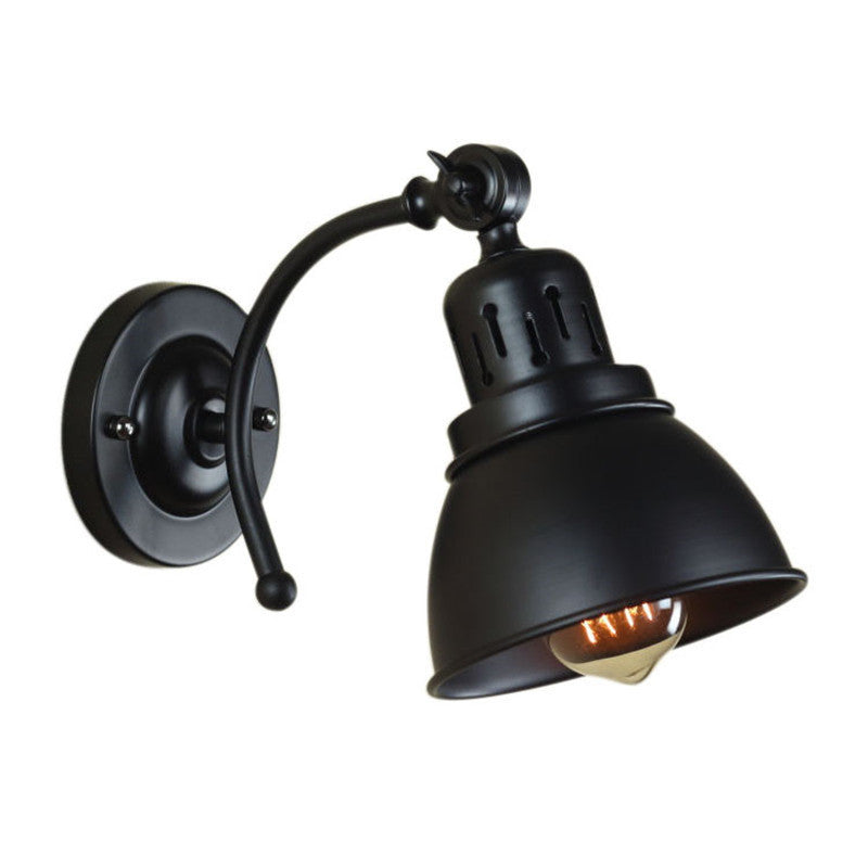 HEIKESZ American Retro Industrial Style Decoration Wall Lamp Bar Restaurant and Cafe Internet Coffee Corridor Aisle Balcony Iron Craft Wall Lamp