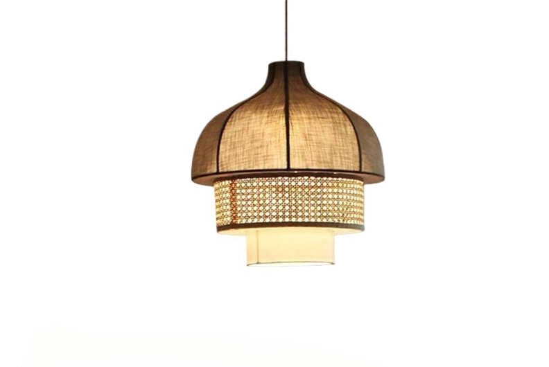 HEIKESZ Japanese-style wabi - **** wind restaurant vine art chandelier new Chinese-style hotel homestay dining tea room zen private room cloth art lamp light fixtures for celling light