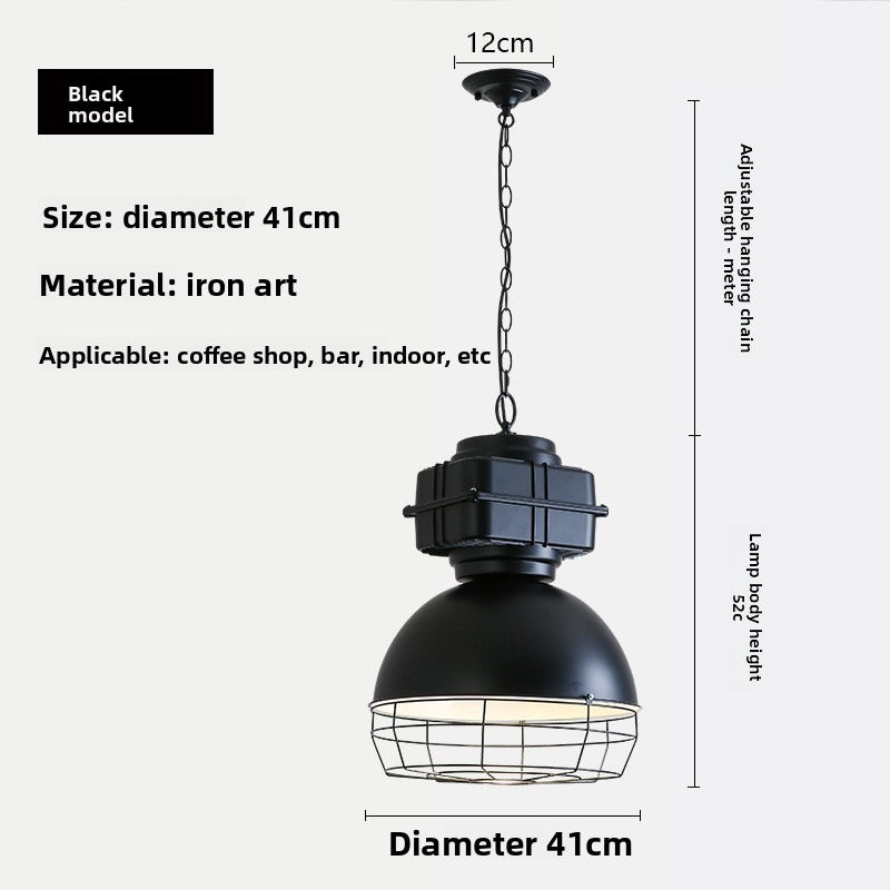 HEIKESZ Vintage Industrial Cast Aluminum Ceiling Light Wholesale Retro Pendant Lamp For Restaurant Bar Living Room Clothing Store Creative Lighting