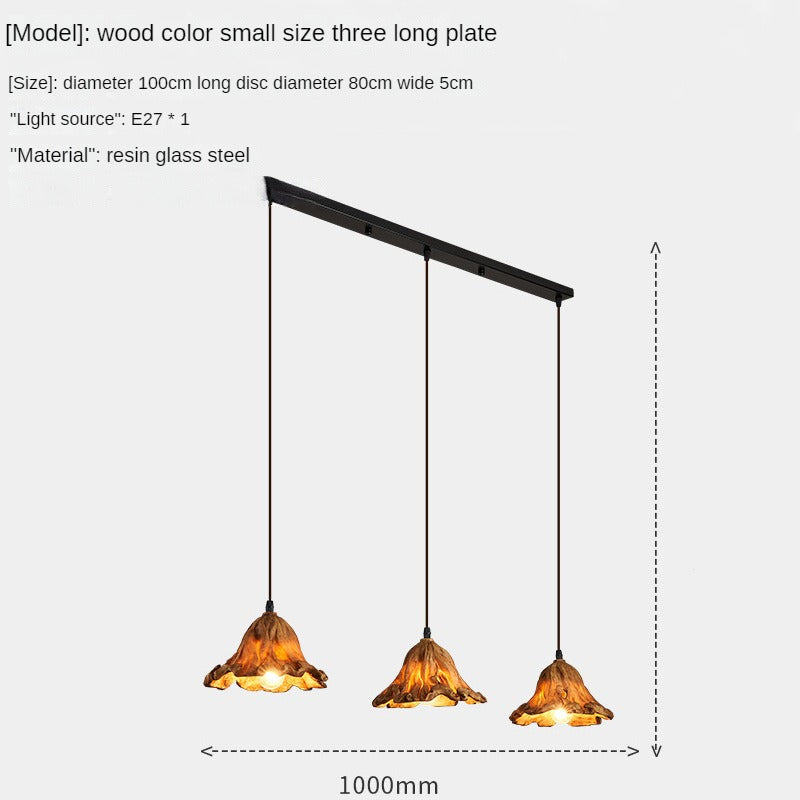 HEIKESZ Japanese Zen Retro Lotus Leaf Chandelier Chinese Bar Restaurant B & B Quiet Style Tea Room Milk Tea Shop Decoration Lamps Lighting for Living Room Light Lamps Chandeliers