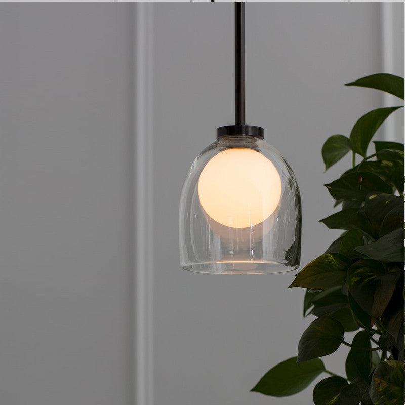 HEIKESZ Postmodern creativity gradual change soot glass small chandelier American art restaurant sofa porch designer chandelier lamp light fixtures for celling lights