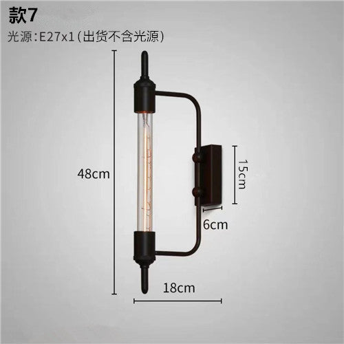 HEIKESZ 【One-year warranty, free shipping】Cross-Border American Retro Industrial Guest Restaurant Studio Aisle Corridor Tea Room Milk Tea Coffee Shop Bar Counter Wall Lamp